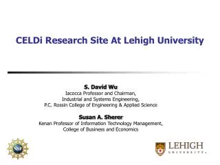 CELDi Research Site At Lehigh University