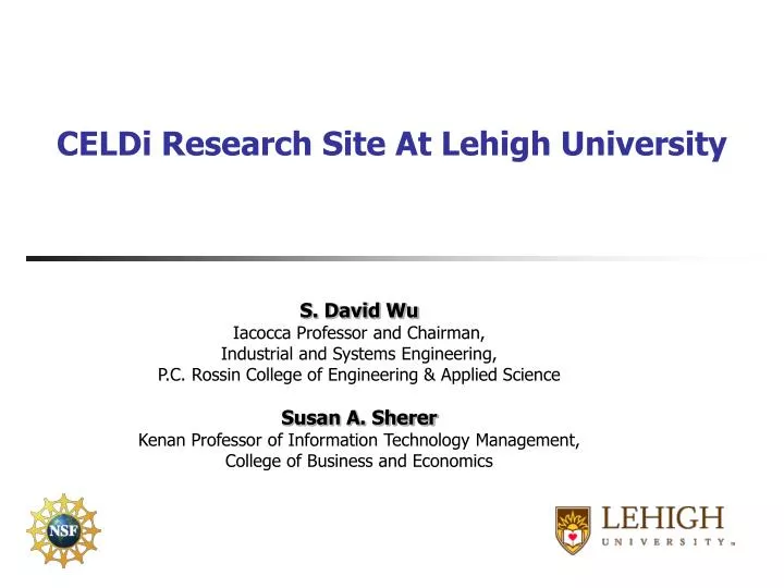 celdi research site at lehigh university