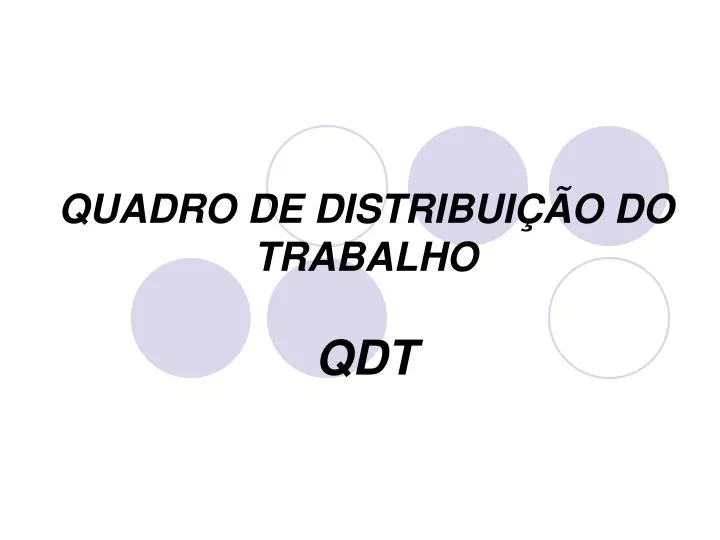 quadro de distribui o do trabalho qdt