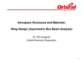Aerospace Structures and Materials: Wing Design (Asymmetric Box Beam Analysis)