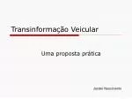 Transinformação Veicular - slide 1