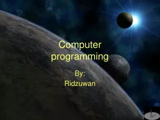 Computer programming