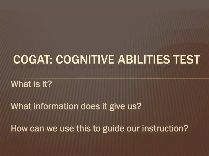 cogat cognitive abilities test