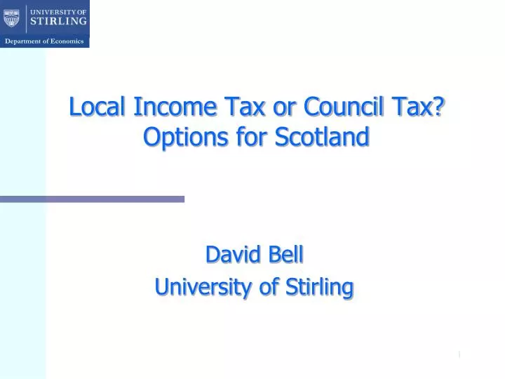 local income tax or council tax options for scotland