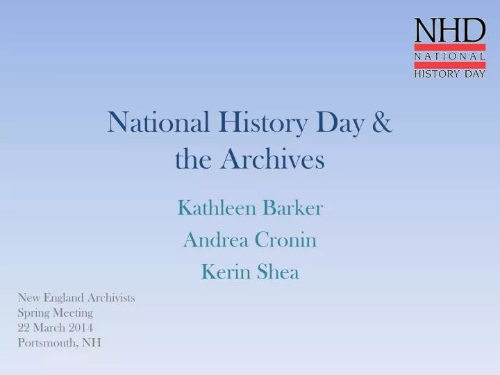 national history day the archives