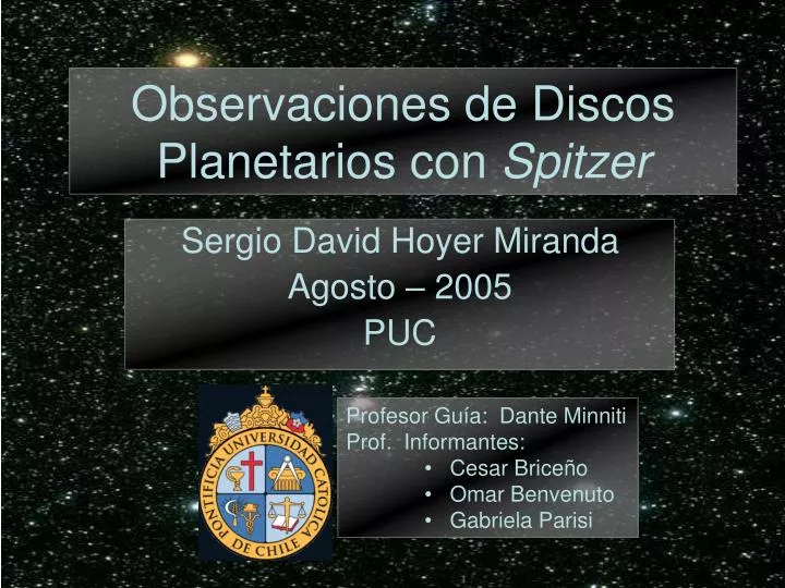 observaciones de discos planetarios con spitzer