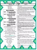 Weekly Updates: March 18-22, 2013 - Homework, Literacy Night, and Important Reminders - slide 1
