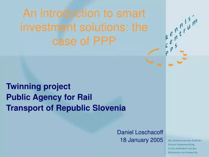 an introduction to smart investment solutions the case of ppp
