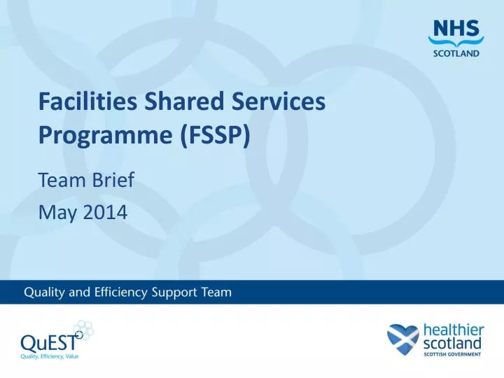 facilities shared services programme fssp