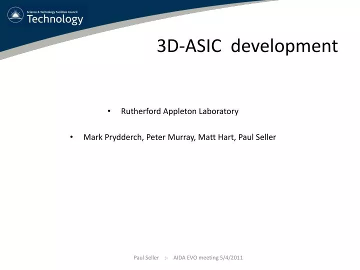 3d asic development