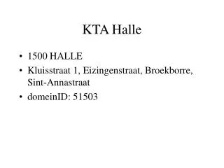 kta halle