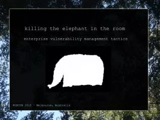 killing the elephant in the room enterprise vulnerability management tactics