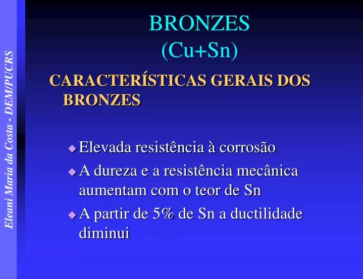 bronzes cu sn