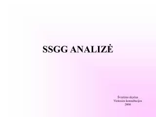 ssgg analiz