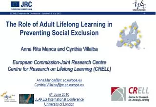 The Role of Adult Lifelong Learning in Preventing Social Exclusion