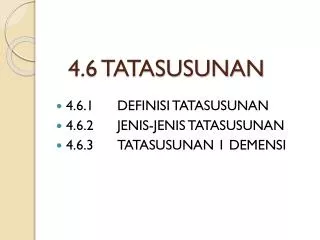 4 6 tatasusunan