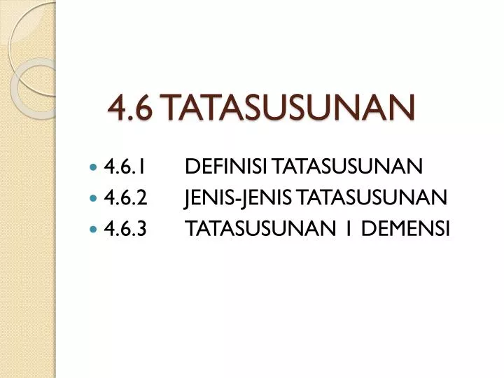 4 6 tatasusunan