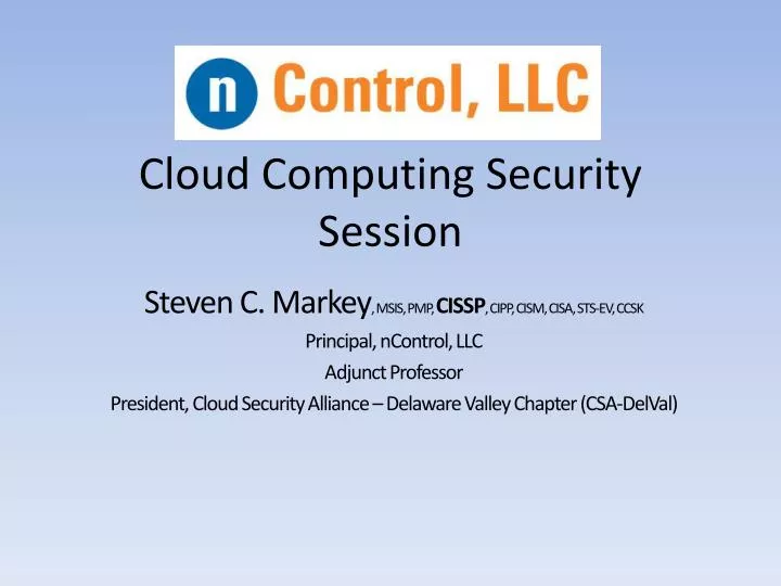 cloud computing security session