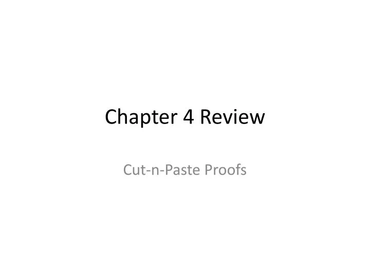 chapter 4 review