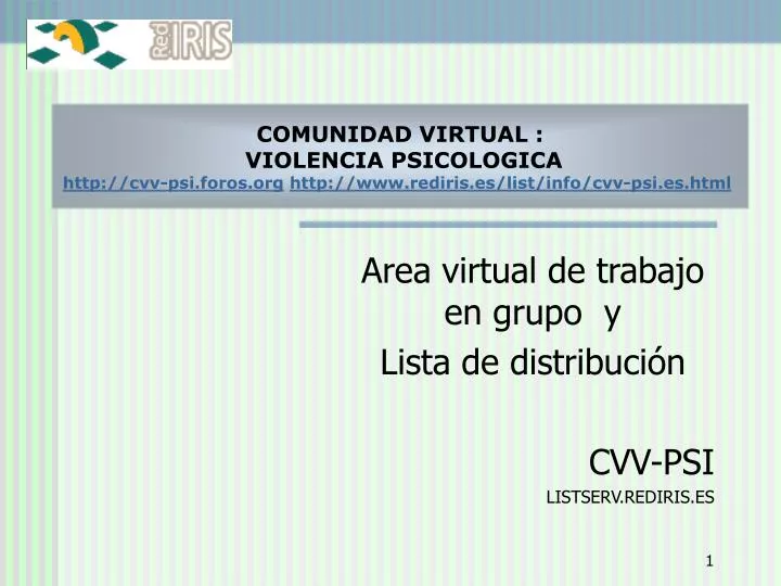 area virtual de trabajo en grupo y lista de distribuci n cvv psi listserv rediris es
