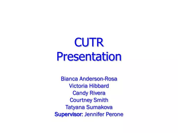 cutr presentation