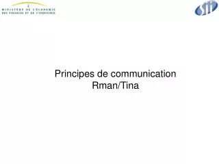 principes de communication rman tina