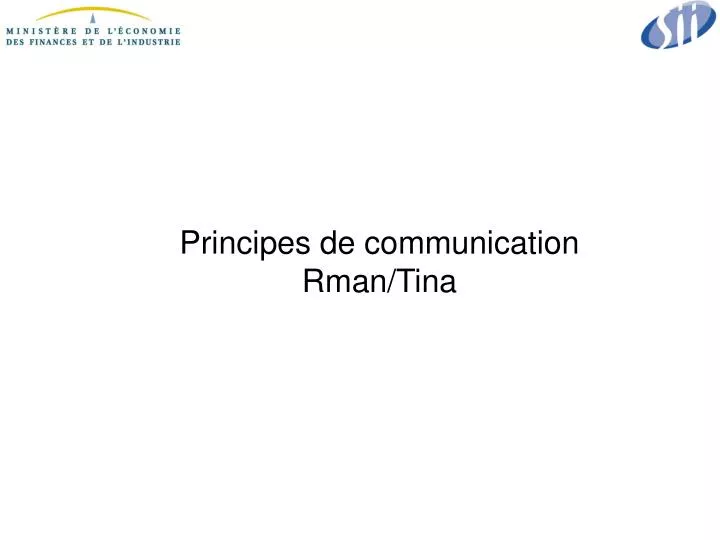 principes de communication rman tina