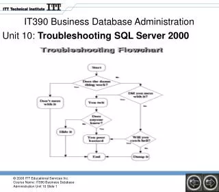 IT390 Business Database Administration