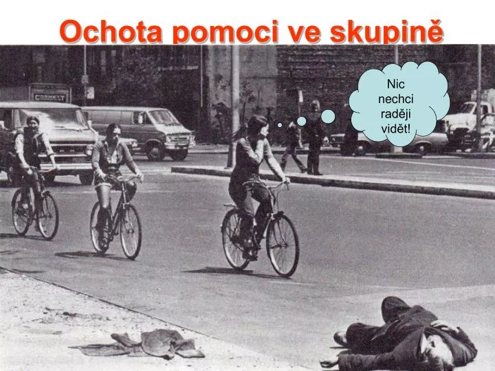 ochota pomoci ve skupin