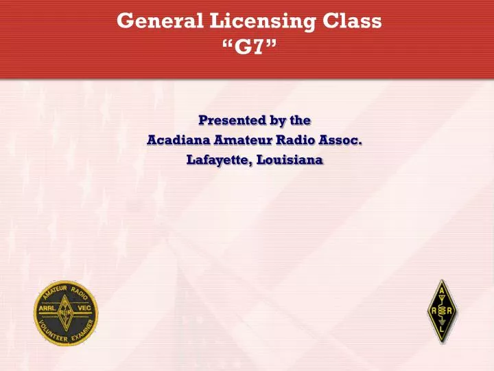 general licensing class g7