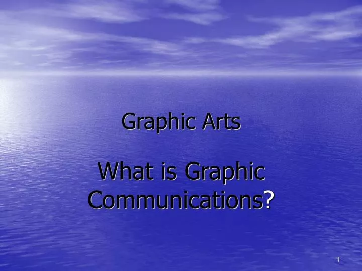 graphic arts