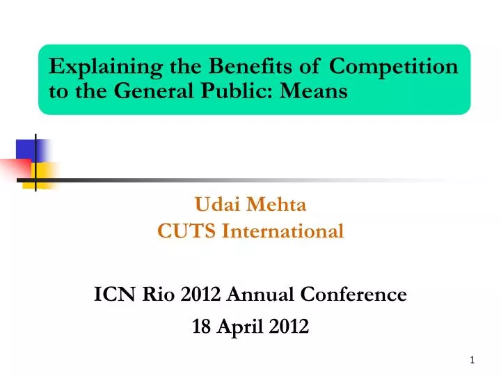 udai mehta cuts international icn rio 2012 annual conference 18 april 2012