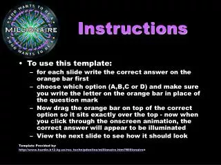instructions
