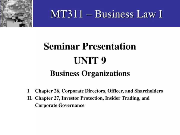 mt311 business law i