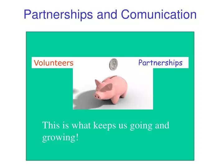 partnerships and comunication