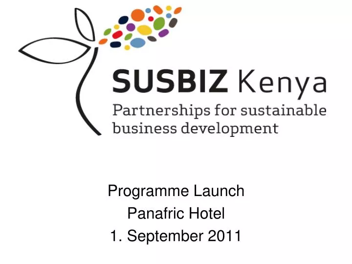 programme launch panafric hotel 1 september 2011