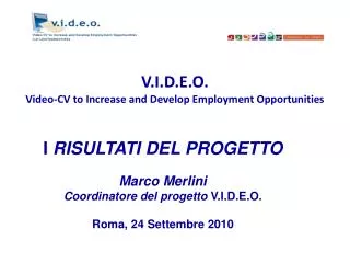 v i d e o video cv to increase and develop employment opportunities