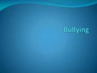 Bullying