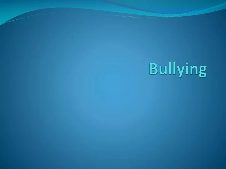 bullying