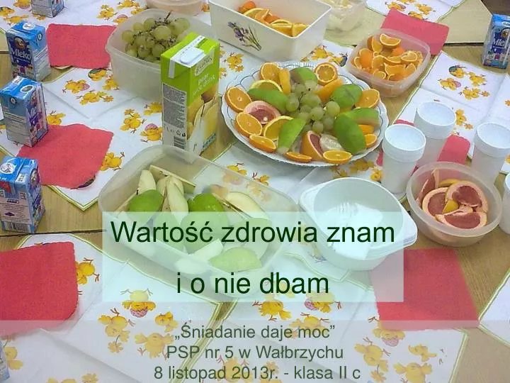 niadanie daje moc psp nr 5 w wa brzychu 8 listopad 2013r klasa ii c