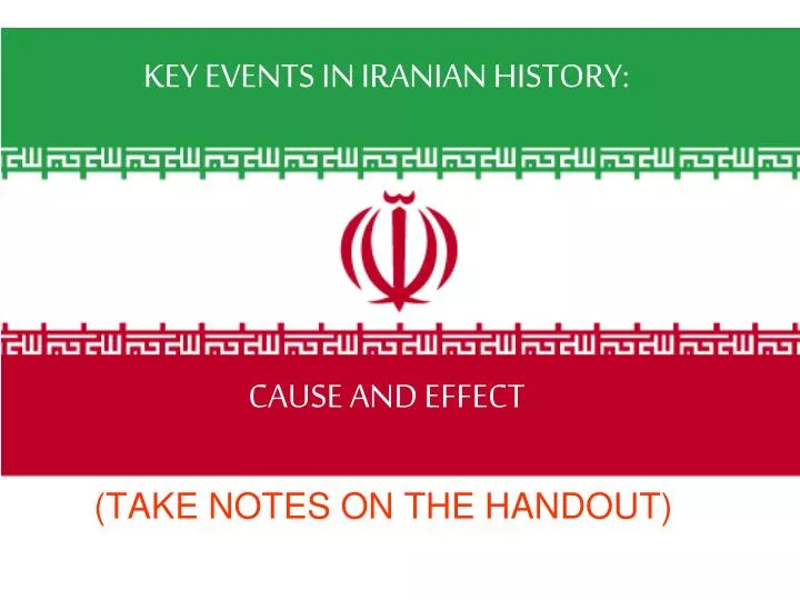 key events in iranian history cause and effect