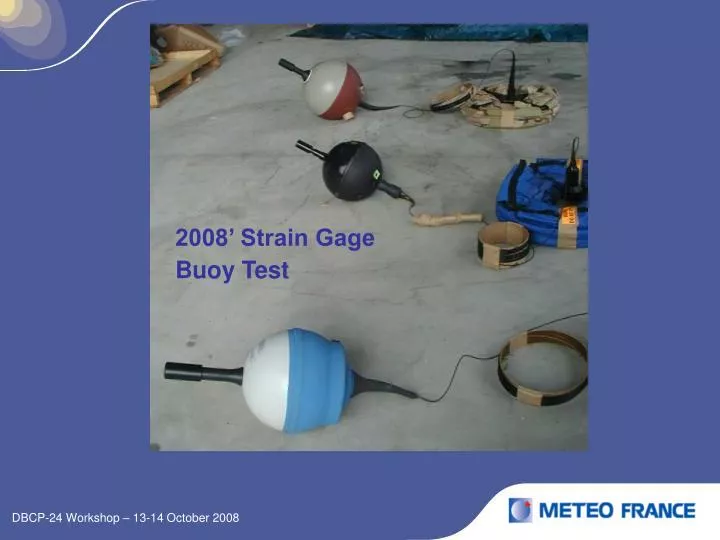 2008 strain gage buoy test