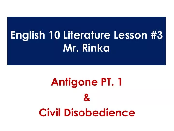 english 10 literature lesson 3 mr