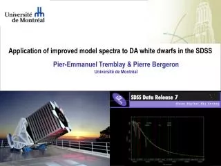 Application of improved model spectra to DA white dwarfs in the SDSS