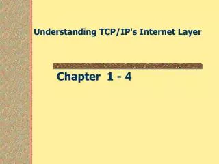 Understanding TCP/IP's Internet Layer
