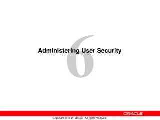 Administering User Security