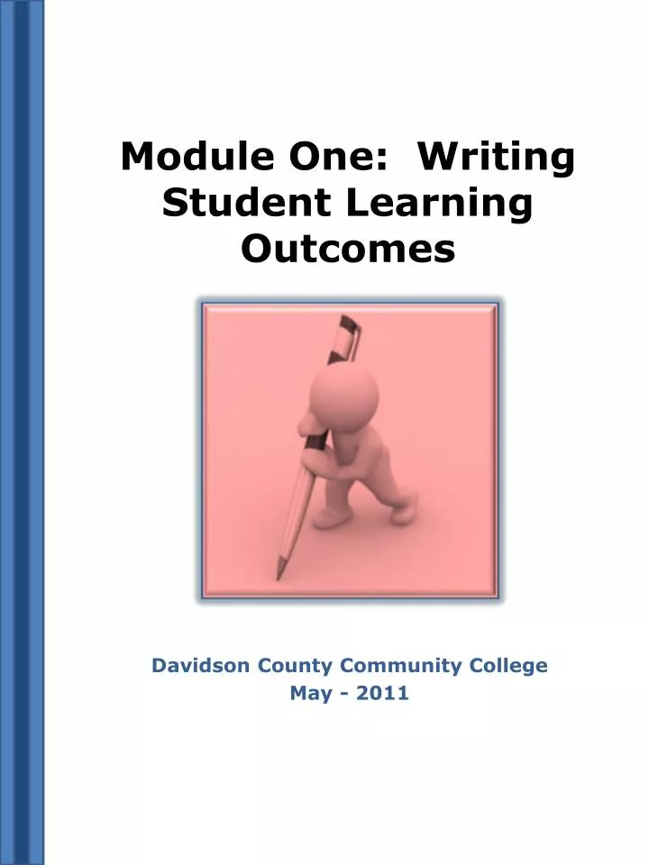 module one writing student learning outcomes