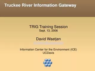 Truckee River Information Gateway