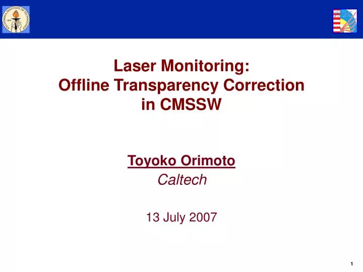 toyoko orimoto caltech 13 july 2007