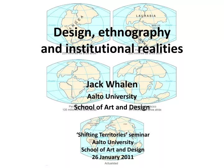 design ethnography and institutional realities